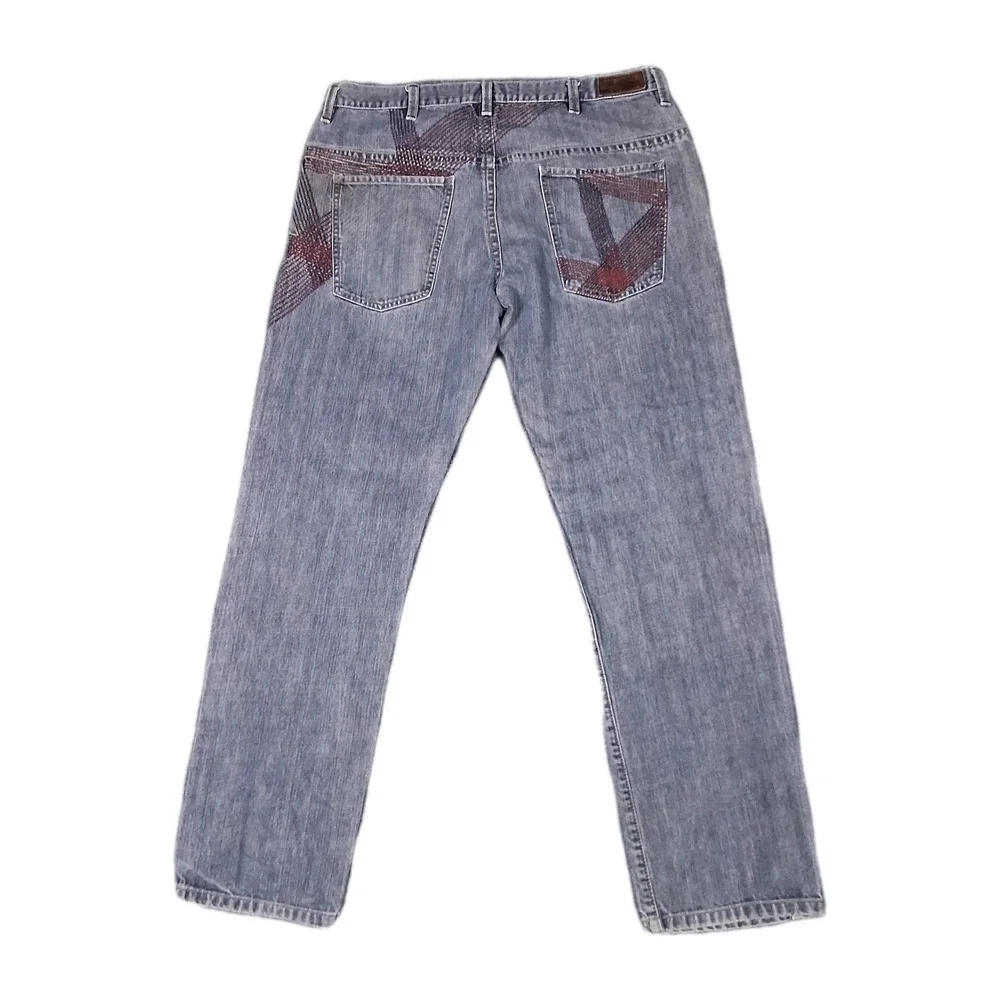 Vtg Sean John Embroidered Jeans Mens 36 X 33